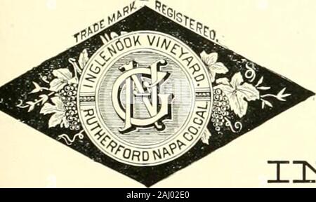 Pacific Vino e spirito di riesame . 9.5010.0011.5012.5013.508.509..50 Bouillac Red Seal St. Julien superior guarnizione bianco Pontet Canet La Rose Gold Seal Graves Sauternes coniugi Mackenzie porte e Shei ries in legno per gallone 1.75 a 4.50 coniugi Mackenzie porte e sher-ries in casi 10.00 alle 14.00 Hunt, Roope, Teague & Gos porti nei casi 13.00 a 19.00 CHARLES MEINECKE & CO.314 Sacramento street. San Francisco.A. de Luze & Fils. Bordeaux Clarets, per caso $8.00 per $28.00 A. de Luze un Fils, Bordeaux Sauternes, per caso 13.00 a 26.00 &gt; medaglia, Parigi, 1S.&GT;9. Medaglia d'Oro, Medaglia ho l'angolo caminetto VINI DA TAVOLA Foto Stock