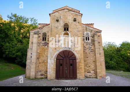 La chiesa di San Miguel de Lillo, Asturias, Spagna Foto Stock