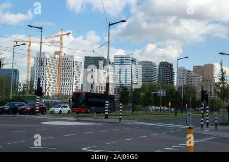 Vista panoramica della città dalla Boelelaan Amsterdam Paesi Bassi 2019 Foto Stock