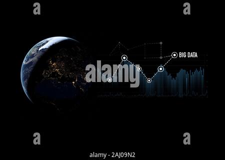 Grande concetto di dati immagine Foto Stock