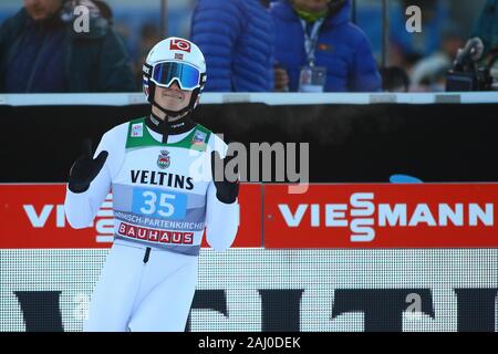 Garmisch Partenkirchen, Deutschland. 01 gen, 2020. Garmisch-Partenkirchen, Germania 01 gennaio 2020: 68a quattro colli Tournament - Jumping - Garmisch-Partenkirchen LINDVIK Marius (NOR), azione/singola immagine/| utilizzo del credito in tutto il mondo: dpa/Alamy Live News Foto Stock