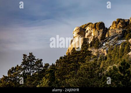 Keystone, Dakota del Sud - Mount Rushmore National Memorial. Foto Stock