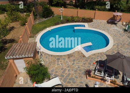 Piscina splendidamente paesaggistica Foto Stock