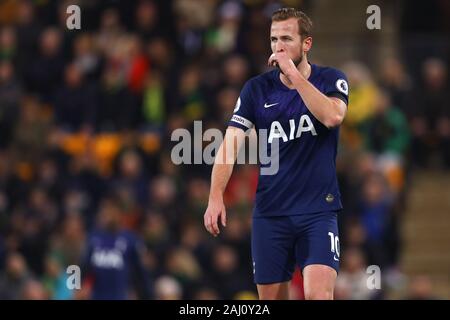 Harry Kane del Tottenham Hotspur - Norwich City v Tottenham Hotspur, Premier League, Carrow Road, Norwich, Regno Unito - 28 dicembre 2019 solo uso editoriale - DataCo restrizioni si applicano Foto Stock