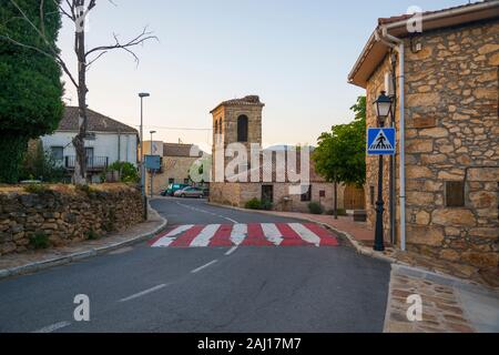 Street. Piñuecar, provincia di Madrid, Spagna. Foto Stock