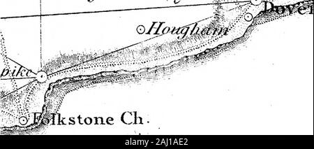 Un account del sondaggio Trigonometrical, effettuate negli anni 1795 e 1796, per ordine del marchese Cornwallis, Maestro Generale dell'Ordnance dal colonnello Edward Williams, il capitano William Mudge e Signor Isaac Dalby comunicate dal Duca di Richmond, F R S. . iM^^^fi^Luce Foreland tkstone cli . til Foto Stock