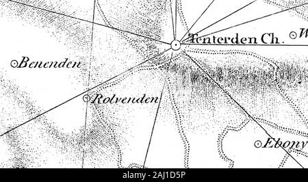 Un account del sondaggio Trigonometrical, effettuate negli anni 1795 e 1796, per ordine del marchese Cornwallis, Maestro Generale dell'Ordnance dal colonnello Edward Williams, il capitano William Mudge e Signor Isaac Dalby comunicate dal Duca di Richmond, F R S. . ...... X. ... Pi sono a ryt&GT;: ? ,. Vr&r. Foto Stock