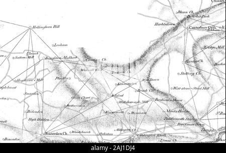 Un account del sondaggio Trigonometrical, effettuate negli anni 1795 e 1796, per ordine del marchese Cornwallis, Maestro Generale dell'Ordnance dal colonnello Edward Williams, il capitano William Mudge e Signor Isaac Dalby comunicate dal Duca di Richmond, F R S. . %WhUstalL bHeaj*mMi Qnisle&. Foto Stock