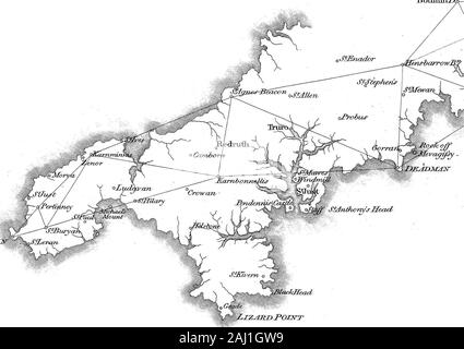 Un account del sondaggio Trigonometrical, effettuate negli anni 1795 e 1796, per ordine del marchese Cornwallis, Maestro Generale dell'Ordnance dal colonnello Edward Williams, il capitano William Mudge e Signor Isaac Dalby comunicate dal Duca di Richmond, F R S. . BodminiUe SJ52Z2V3Z.. ZZj3ZII&GT;TOZ&T TRZdJTGLES nel Foto Stock