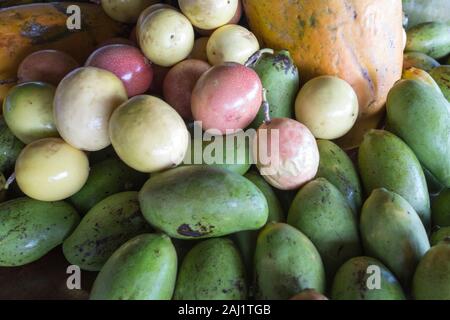 Frutti tropicali foto scattata da sopra Foto Stock