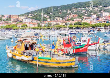 Porto Marina, Lerici e La Spezia district, Liguria, Italia, Europa Foto Stock