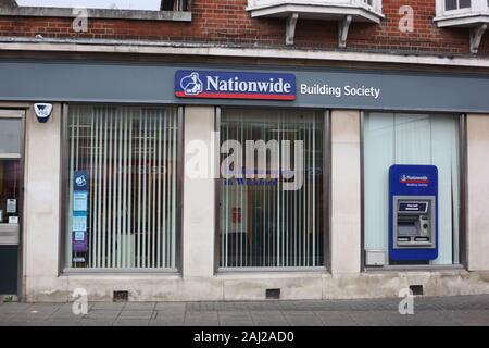 Street View di Wickford, Essex ramo di Nationwide Building Society, UK. Foto Stock