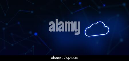 Server cloud, sincronizzazione cloud, servizi cloud, sicurezza informatica, tecnologia digitale, tecnologia wireless, cloud computing, background del sito Web Foto Stock