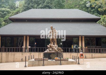 Il museo all'ingresso del Tham Luang grotta vicino alla città di Mae Sai al confine con il Myanmar nella provincia di Chiang Rai nel nord della Thailandia. Th Foto Stock