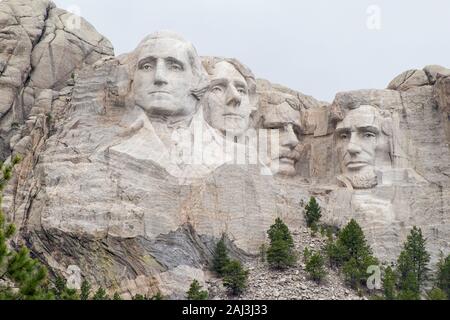 Mount Rushmore National Memorial Keystone, South Dakota, Stati Uniti 4 Luglio 2019 Mt Rushmore Foto Stock