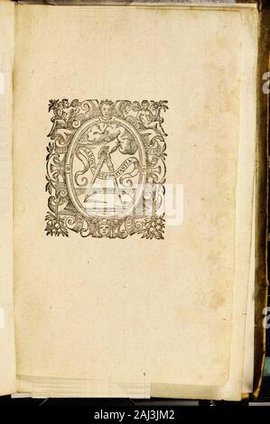 Paradisus sponsi et sponsae in quo messis myrrhae et aromatum ex instrumentis ac mysterijs passionis Christi colligenda, vt ei commoriamur : et, Pancarpium Marianum, septemplici titulorum serie distinctum, vt in B Virginis odorem curramus, et formetur Christus in nobis . Foto Stock