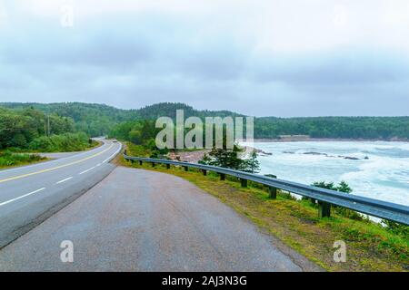 Paesaggio (vicino al ruscello nero Cove), a Cape Breton Highlands National Park, Nova Scotia, Canada Foto Stock