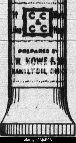 Boone County Recorder . Un QuickiUt sollievo per ChroaJc catarro nasale,Cefalea catarrali, DryCatarrh, groppa, freddo Trovanella testa, mal di gola,a secco del lettino di hacking, Bron-chitis e febbre da fieno. Contiene doppi thequantity "nd U dubbio* thestrength di qualsiasi otherremedy sul mercato. Esso positivamente guaran-tced a beneficio di yon o yourmoney sarà restituito. Prezzo di 25 centesimi per la vendita dal vostro druggistor cento prepagata receiptof sul prezzo. J.W.Howe&figlio HAMILTON. OHIO prendere il registratore. per quello scopo fino al presente.inchiesta ha mostrato che questoè a causa dell'assenza di insetti peril fertilizzazione adeguata e Foto Stock