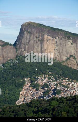 Vista Chinesa nel Parco di Tijuca, Rio de Janeiro, Brasile Foto Stock