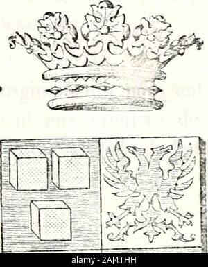 Le nobiliaire universel ou recueil général des généalogies historiques et vérdiques des Maisons nobles de l'Europe . fVTENET POITOU ET LIMOUSLX.. Êmxii Foto Stock