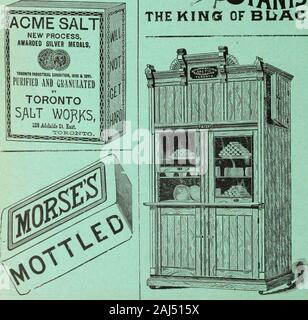 Canadian grocer Gennaio-Giugno 1892 . Foto Stock