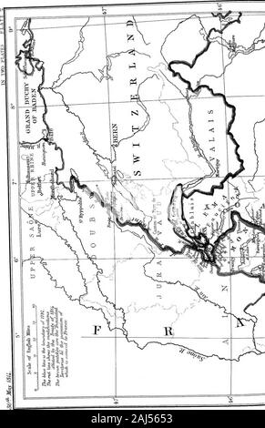 La mappa di Europa dal trattato; che mostra le varie politiche e i cambiamenti territoriali che hanno avuto luogo dal momento che la pace generale del 1814 con numerose mappe e note .. . &Lt;1 Jtccn iQ/urdJ, ^fXstoh^,56OwringCross MAE impennarsi in 1814 MAE JFRANCE nel 1814. Foto Stock