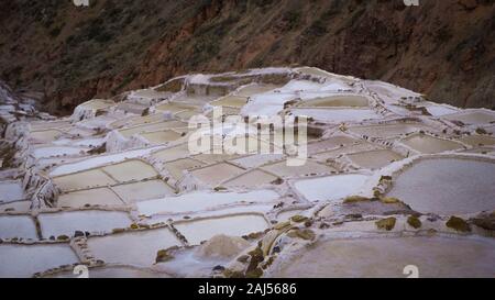 Salineras de Maras Perù Cusco Foto Stock