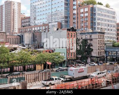 Confezionamento carne district NYC, Highline Park Foto Stock