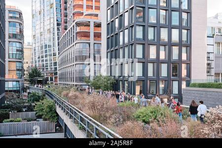 Confezionamento carne district NYC, Highline Park Foto Stock