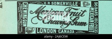 Canadian grocer Gennaio-Giugno 1892 . Foto Stock
