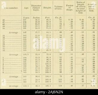 Il White pine (Pinus strobus Linnaeus) . KO 1 I :):i 19202324 1211 87480 Baasvood Tdlow betulla. 49H 1K5 400 1 60 a 10 I:n 2 26 3 27 1 3ta B 40 04 H 3 28 093 2 OtolO CO FIR. 2 29 4!M 3 da 10 a 14 1 5 ! SI 120 1, 400 1 151810 80 12 3 a 6 40- 2 33 a 4 OUilO 00 1 34 1411 334 1 35 353 3 36 attualmente 1.203 1 37 423 42 1 074 1 43 502 1 44 584 1 46 638 .10 trei-.H: 54 alberi. 19 alberi. 12,169. 73.000 Tot aia-etB.M Averaae accrescimento annuale : Bianco Piuc, 58 piedi cubici. 348 piedi B. M. MEASUKEMENTS DI S.VSirLE TREESAge classe: 100-150 anni.. Tabelle OP MISURAZIONI. 135 Taiile VI. acri di yieldn llliitc rin Foto Stock