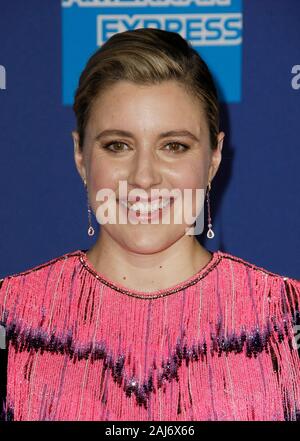 Palm Springs, Stati Uniti d'America. 02Jan, 2020. PALM Springs, California - 02 gennaio: Greta Gerwig assiste il trentunesimo annuale di Palm Springs International Film Festival Film Awards Gala a Palm Springs Convention Center on gennaio 02, 2020 in Palm Springs, California. Foto: CraSH/imageSPACE Credito: Imagespace/Alamy Live News Foto Stock