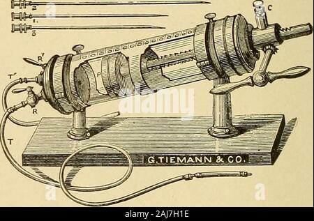 L'assistente chirurgico, un manuale per gli studenti, professionisti, ospedale internes e infermiere . La figura 7 -Gerster siodoform duster. Fig. S. -Dieulafoys aspiratore. Foto Stock