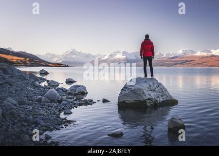 Aoraki Mt. Cook National Park, Nuova Zelanda Foto Stock