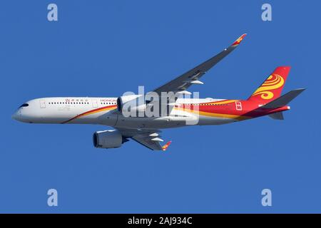 HONGKONG AIRLINES aeromobile Airbus A350 A LOS ANGELES. Foto Stock