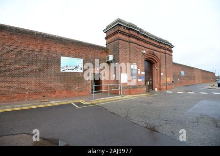 L'ingresso principale al carcere HM Norwich, in Knox Road, Norwich, Norfolk. Foto di PA. Picture Data: venerdì 3 gennaio 2020. Foto di credito dovrebbe leggere: Nick Ansell/PA FILO Foto Stock