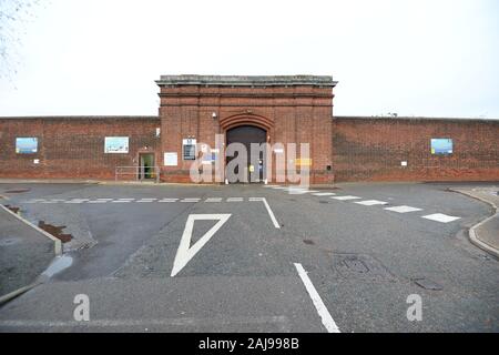 L'ingresso principale al carcere HM Norwich, in Knox Road, Norwich, Norfolk. Foto di PA. Picture Data: venerdì 3 gennaio 2020. Foto di credito dovrebbe leggere: Nick Ansell/PA FILO Foto Stock