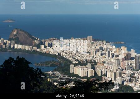 Vista Chinesa nel Parco di Tijuca, Rio de Janeiro, Brasile Foto Stock