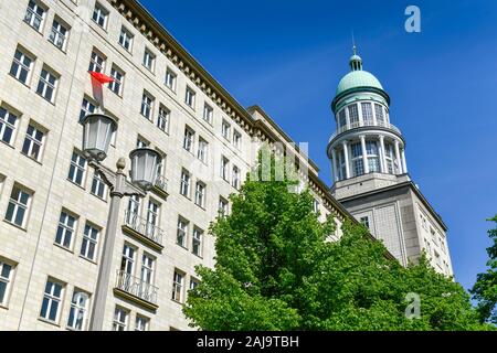 Wohnturm, Frankfurter Tor, Friedrichshain di Berlino, Deutschland Foto Stock