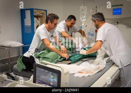 Urgences adulte d'Onu il Centre Hospitalier Foto Stock