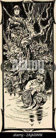 Unà e la croce rossa knight, e altri racconti da Spenser's Faery Queene; . Poi ho camminato in avanti con cui Duessa Itook per il mio amore e la mia signora in luogo di Fraelissa,e per un po' di tempo mi è stato ingannato. Ma quando la primavera era venuto vi è sceso un giorno onwhich tutte le streghe deve immergersi e beanointed con semplici e i succhi di frutta distillata ofherbs, e per una volta di prendere sulla loro vera forma.e in quel giorno ho opportunità di venire su Duessabathing se stessa e la conoscevano per la wickedwitch era. In primo luogo ella non sapeva che avevo ARCHIMAGO& il falso DUESSA 45 visto lei e secretlyin il mio cuore i de-morsa Foto Stock