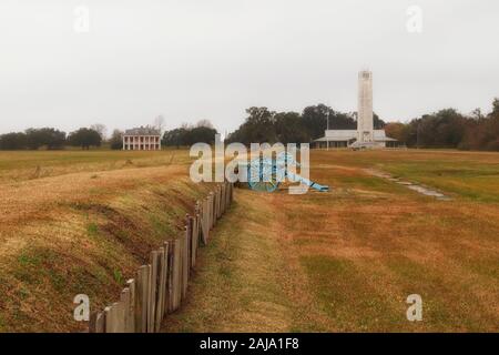 Chalmette Battlefield, luogo della battaglia di New Orleans, Jean Lafitte National Historical Park Foto Stock