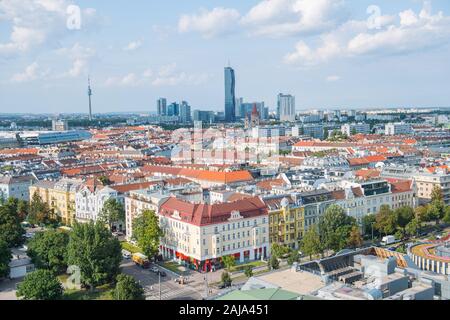 Vienna, Austria 2019: impressioni Vienna - Luglio - 2019 Wiener Prater/vista dal Wiener Riesenrad/Skyline con Stephansdom | Utilizzo di tutto il mondo