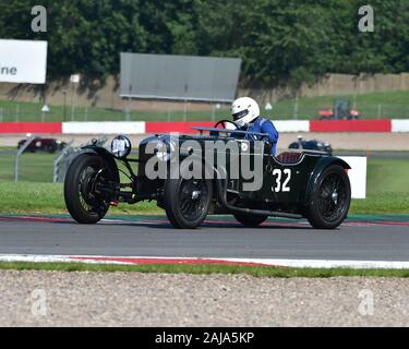 Jonathan Fenning, Frazer Nash Emeryson, Vintage Sports Car Club, Formula Vintage, Round 3, Donington Park, Inghilterra, giugno 2019, il circuito da corsa, classic Foto Stock