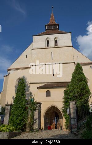 Chiesa sulla collina, Sighisoara, Sito Patrimonio Mondiale dell'UNESCO, Mures County, Transilvania Regione, Romania Foto Stock