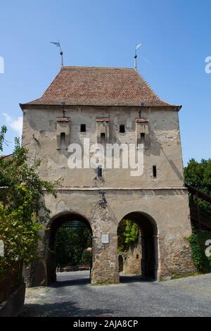 Torre di Sarti, Sighisoara, Sito Patrimonio Mondiale dell'UNESCO, Mures County, Transilvania Regione, Romania Foto Stock