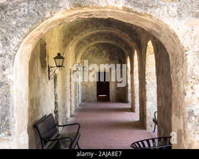 Missione Concepción, San Antonio, Texas Foto Stock