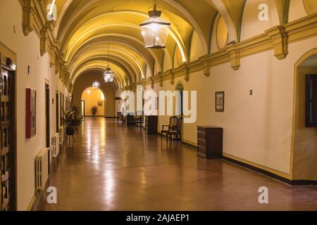 Hotel & Spa Monasterio de Piedra, Nuévalos, provincia di Zaragoza, Aragona, Spagna. L'hotel è stato costruito all'interno di un secolo XIII monaste Cistercense Foto Stock