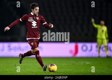 Torino, Italia - 21 dicembre, 2019: Simone Verdi di Torino FC in azione durante la serie di una partita di calcio tra Torino FC e SPAL. SPAL ha vinto 2-1 su Torino FC. Credito: Nicolò Campo/Alamy Live News Foto Stock