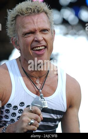 Italia Imola , 10-11-12 giugno 2005 "Heineken Jammin festival 2005' Autodromo di Imola: Billy Idol durante il concerto Foto Stock